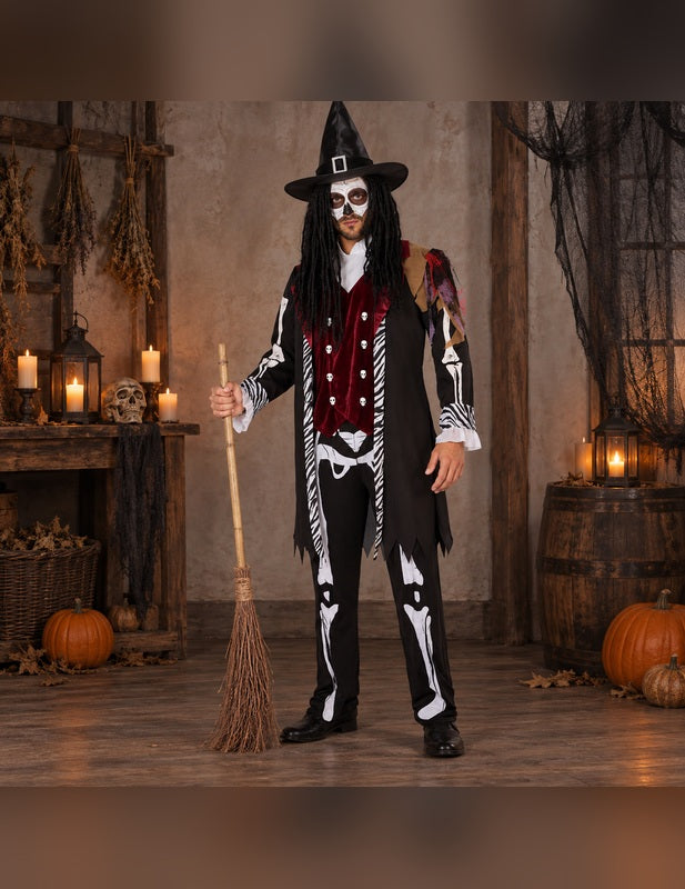 Illustration du Pack sorcier vaudou homme porté, décor non inclus