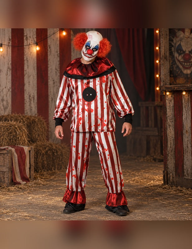 Illustration du Pack Clown Cauchemardesque homme porté, décor non inclus