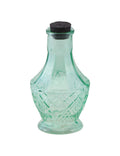 Fiole en verre verte 11,5 cm