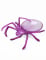 Plateau araignée violet 24 x 23 cm