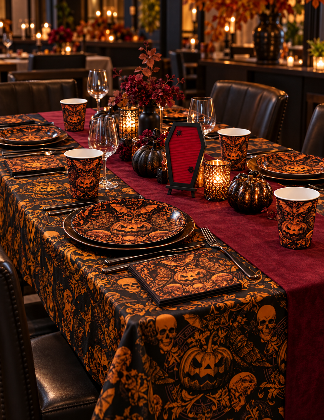 Pack décoration Restaurant Banquet Macabre — mise en situation illustrative