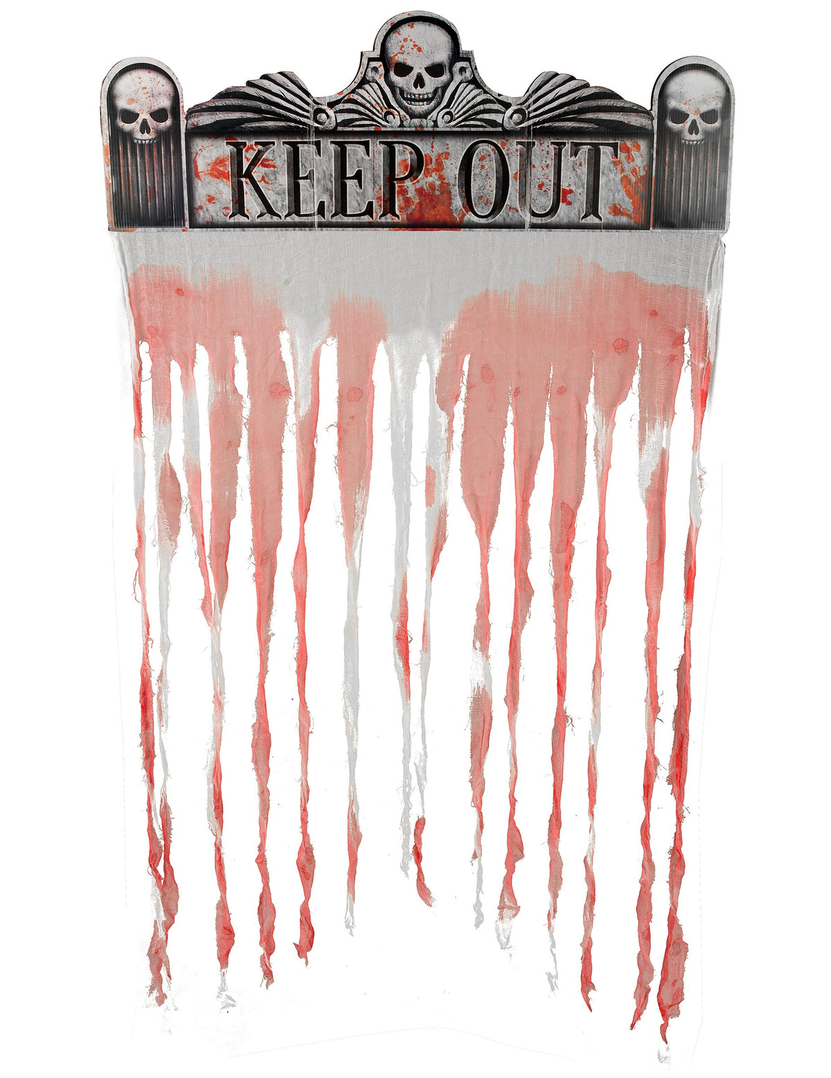 La porte maudite — rideau de porte Halloween, 150 × 95 cm