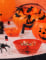 Saladier à bonbons en plastique orange Halloween