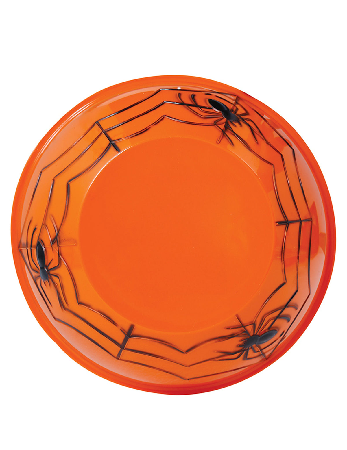 Saladier à bonbons en plastique orange Halloween