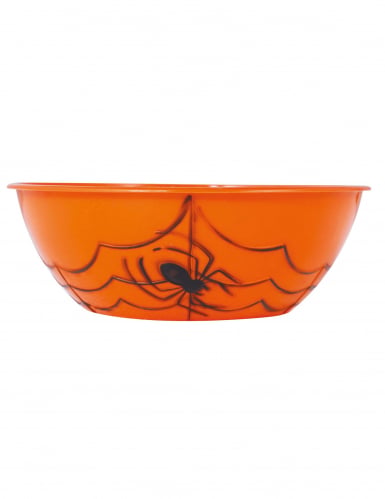 Saladier à bonbons en plastique orange Halloween
