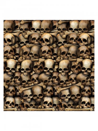 Décoration murale catacombes squelettes 1,2 x 9 m