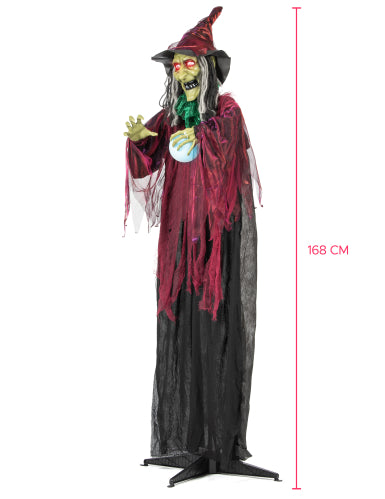 Sorcière maléfique animée - 168 cm