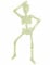 Squelette articulée phosphorescent Halloween 92 cm