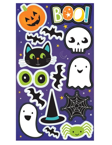 Stickers pour fenêtres Halloween Friends