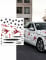 Stickers pour voiture impacts de balle et traces de sang