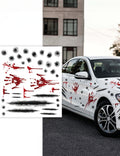 Stickers pour voiture impacts de balle et traces de sang