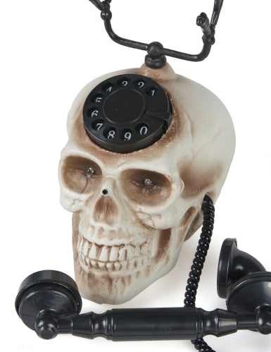 Téléphone tête de mort 22 x 25 cm