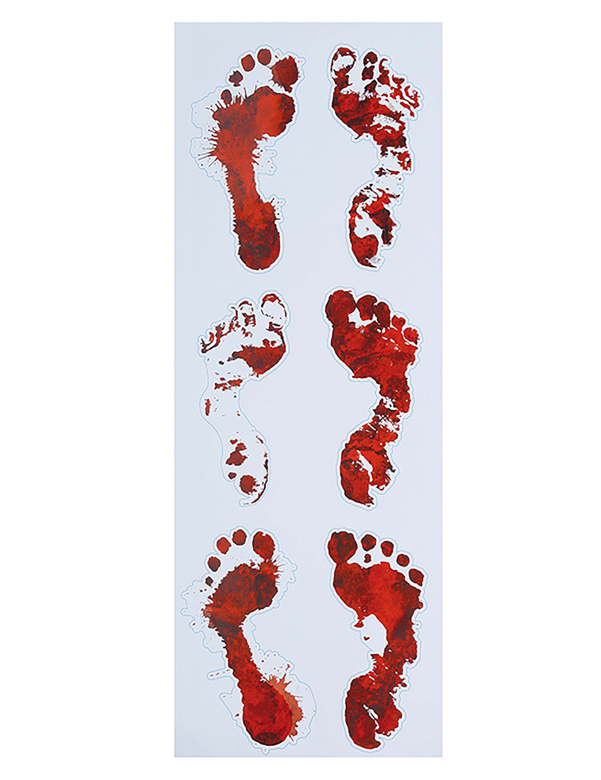 Traces de pieds sanglantes adhésives