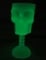 Verre tête de mort phosphorescent 18 cm