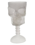 Verre tête de mort phosphorescent 18 cm